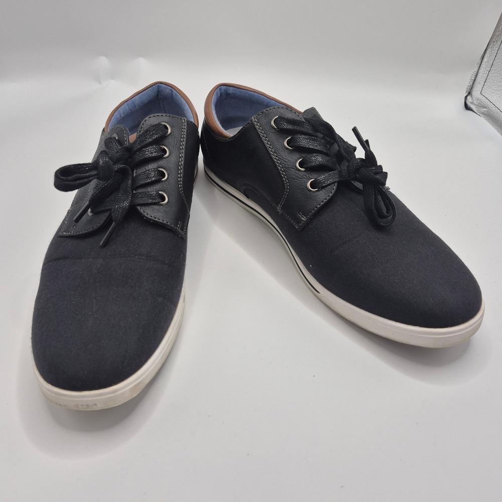 Bruno Marc Rivera-01 Mens Black Casual Sneakers Shoes Size 9 Low Top Lace Up